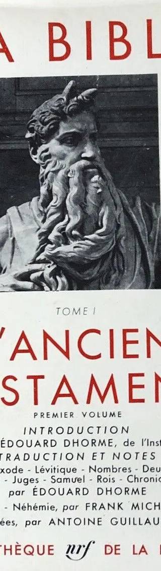 Couverture de La Bible - Ancien Testament, Bibliothèque de la Pléiade